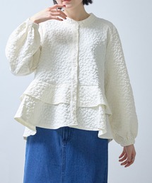 each（イーチ）の「ふくれジャガードペプラムジャケット（その他アウター）」