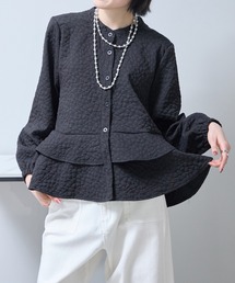 each（イーチ）の「ふくれジャガードペプラムジャケット（その他アウター）」