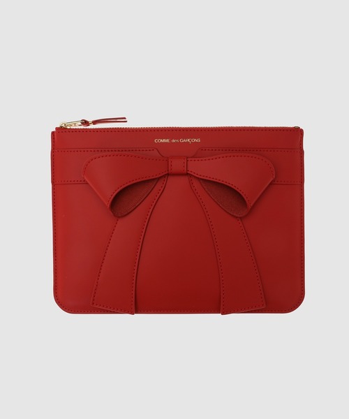 BIG BOW】LARGE ZIP POUCH（ポーチ）｜Wallet COMME des GARCONS