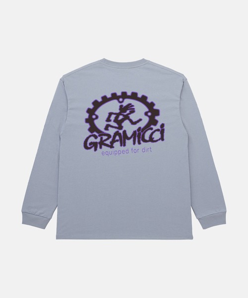Gramicci(グラミチ)の「EQUIPPED FOR DIRT L/S TEE / エクイップドフォーダートロングスリーブTシャツ Gramicci グラミチ(Tシャツ/カットソー・メンズ・ラベンダー/ホワイト/ブラック系その他・S/M/L/XL/XXL)」の8枚目の写真