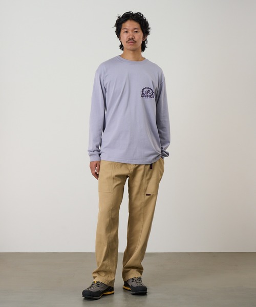 Gramicci(グラミチ)の「EQUIPPED FOR DIRT L/S TEE / エクイップドフォーダートロングスリーブTシャツ Gramicci グラミチ(Tシャツ/カットソー・メンズ・ラベンダー/ホワイト/ブラック系その他・S/M/L/XL/XXL)」の11枚目の写真