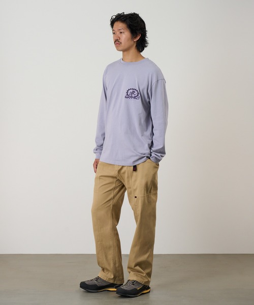 Gramicci(グラミチ)の「EQUIPPED FOR DIRT L/S TEE / エクイップドフォーダートロングスリーブTシャツ Gramicci グラミチ(Tシャツ/カットソー・メンズ・ラベンダー/ホワイト/ブラック系その他・S/M/L/XL/XXL)」の12枚目の写真