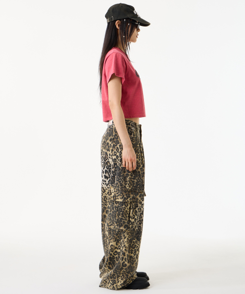 UNKNOWN PLANET(アンノウンプラネット)の「レオパードワイドカーゴパンツブラウン(その他パンツ・レディース・その他・SMALL/MEDIUM/LARGE)」の14枚目の写真