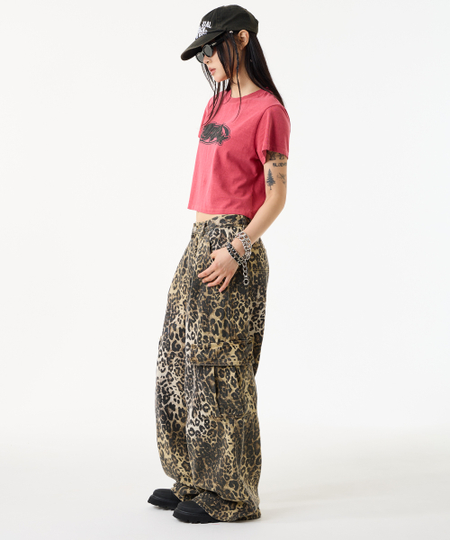 UNKNOWN PLANET(アンノウンプラネット)の「レオパードワイドカーゴパンツブラウン(その他パンツ・レディース・その他・SMALL/MEDIUM/LARGE)」の8枚目の写真