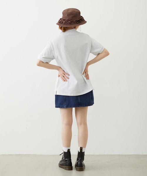 MILKFED.(ミルクフェド)の「EMBLEM EMBROIDERED POLO SHIRT(シャツ/ブラウス・レディース・チャコール/アッシュ/ライトピンク・S/M)」の18枚目の写真