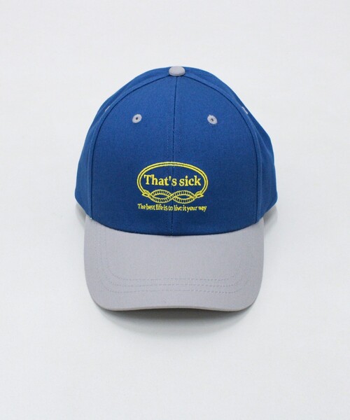 fredy emue（フレディエミュ）の「バイカラー刺繍キャップ（キャップ・レディース・ブラック系その他3/ブルー系その他3/パープル系その他3・FREE）」の7枚目の写真