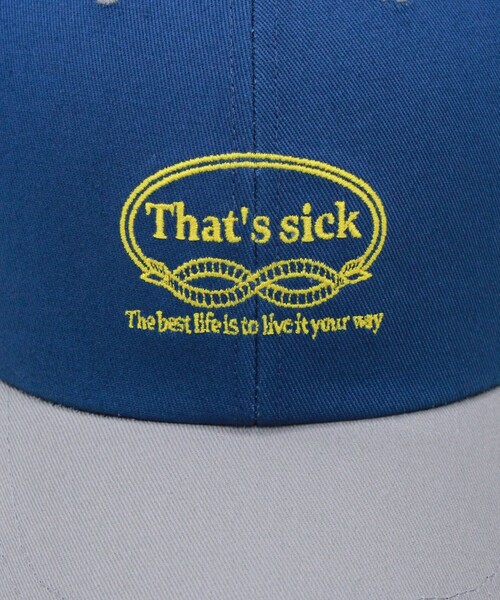 fredy emue（フレディエミュ）の「バイカラー刺繍キャップ（キャップ・レディース・ブラック系その他3/ブルー系その他3/パープル系その他3・FREE）」の10枚目の写真