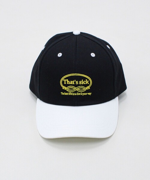 fredy emue（フレディエミュ）の「バイカラー刺繍キャップ（キャップ・レディース・ブラック系その他3/ブルー系その他3/パープル系その他3・FREE）」の12枚目の写真