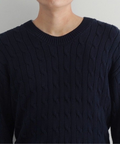 KAIKO（カイコー）の「KAIKO Aran（ニット/セーター・メンズ・ダークグレー/ダークネイビー/ワインレッド・2/1）」の4枚目の写真