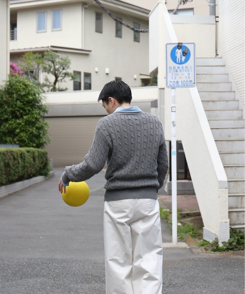 KAIKO（カイコー）の「KAIKO Aran（ニット/セーター・メンズ・ダークグレー/ダークネイビー/ワインレッド・2/1）」の16枚目の写真
