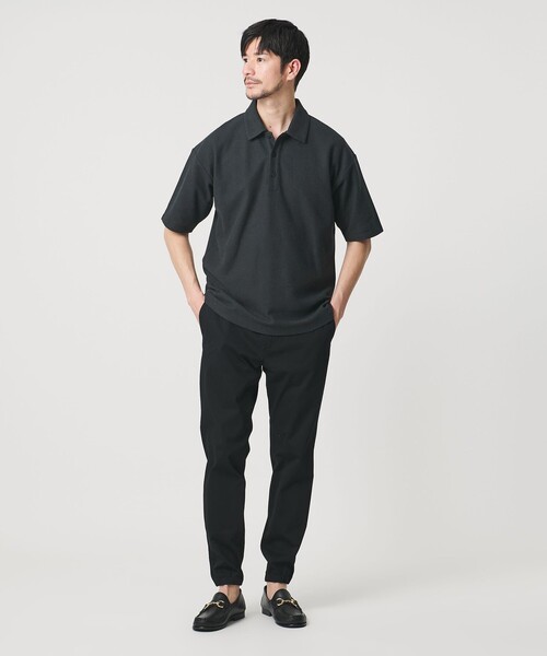 BEAUTY&YOUTH UNITED ARROWS（ビューティーアンドユースユナイテッドアローズ）の「【WEB限定 WARDROBE SMART】エアリー カノコ ポロシャツ【抗菌防臭・UVカット】（ポロシャツ・メンズ・ライトグレー/オフホワイト/ダークグレー/ブラック・M/S/XL/L）」の7枚目の写真