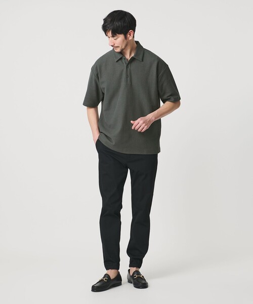 BEAUTY&YOUTH UNITED ARROWS（ビューティーアンドユースユナイテッドアローズ）の「【WEB限定 WARDROBE SMART】エアリー カノコ ポロシャツ【抗菌防臭・UVカット】（ポロシャツ・メンズ・ライトグレー/オフホワイト/ダークグレー/ブラック・M/S/XL/L）」の15枚目の写真