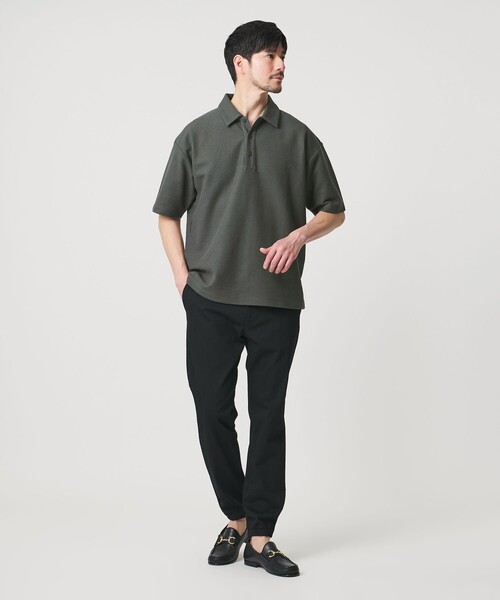 BEAUTY&YOUTH UNITED ARROWS（ビューティーアンドユースユナイテッドアローズ）の「【WEB限定 WARDROBE SMART】エアリー カノコ ポロシャツ【抗菌防臭・UVカット】（ポロシャツ・メンズ・ライトグレー/オフホワイト/ダークグレー/ブラック・M/S/XL/L）」の16枚目の写真