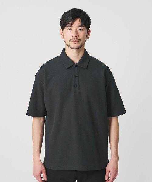 BEAUTY&YOUTH UNITED ARROWS（ビューティーアンドユースユナイテッドアローズ）の「【WEB限定 WARDROBE SMART】エアリー カノコ ポロシャツ【抗菌防臭・UVカット】（ポロシャツ・メンズ・ライトグレー/オフホワイト/ダークグレー/ブラック・M/S/XL/L）」の17枚目の写真