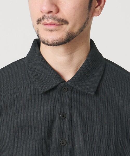 BEAUTY&YOUTH UNITED ARROWS（ビューティーアンドユースユナイテッドアローズ）の「【WEB限定 WARDROBE SMART】エアリー カノコ ポロシャツ【抗菌防臭・UVカット】（ポロシャツ・メンズ・ライトグレー/オフホワイト/ダークグレー/ブラック・M/S/XL/L）」の20枚目の写真