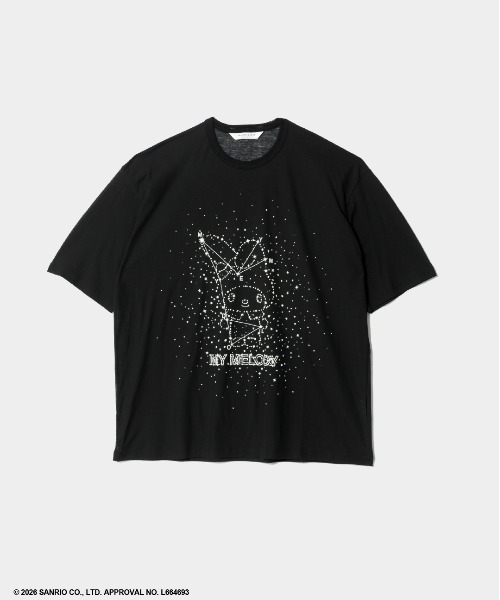beautiful people(ビューティフルピープル)の「MY MELODY&KUROMI 80/1 ELS jersey T(Tシャツ/カットソー・レディース・ブラック/ブラック×ブラック・36/38/40)」の2枚目の写真