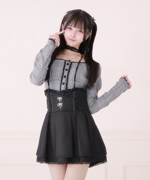 Pal elfy(パルエルフィー)の「チョーカー付きハートボタントップス(Tシャツ/カットソー・レディース・ブラック系その他/ブラック・フリー)」の10枚目の写真