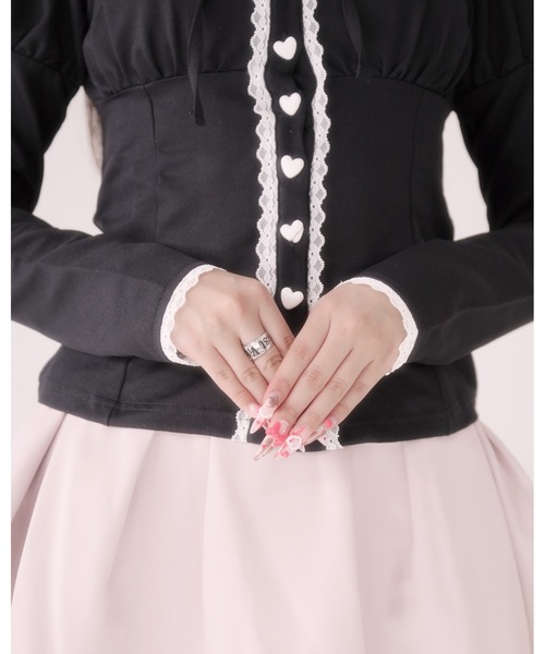 Pal elfy(パルエルフィー)の「チョーカー付きハートボタントップス(Tシャツ/カットソー・レディース・ブラック系その他/ブラック・フリー)」の22枚目の写真
