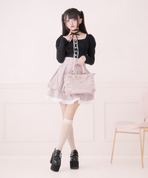 Pal elfy(パルエルフィー)の「チョーカー付きハートボタントップス(Tシャツ/カットソー・レディース・ブラック系その他/ブラック・フリー)」の7枚目の写真