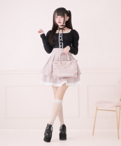 Pal elfy(パルエルフィー)の「チョーカー付きハートボタントップス(Tシャツ/カットソー・レディース・ブラック系その他/ブラック・フリー)」の8枚目の写真