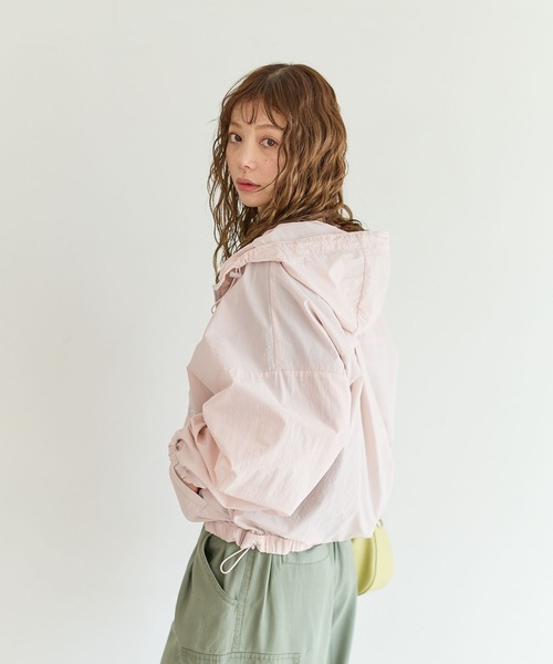 BAYFLOW（ベイフロー）の「シアージップパーカー（ブルゾン・レディース・ホワイト/ピンク/ブラック・FREE）」の19枚目の写真