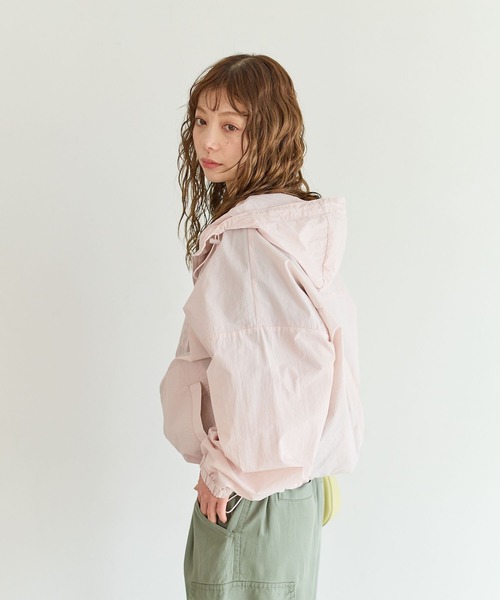 BAYFLOW（ベイフロー）の「シアージップパーカー（ブルゾン・レディース・ホワイト/ピンク/ブラック・FREE）」の11枚目の写真