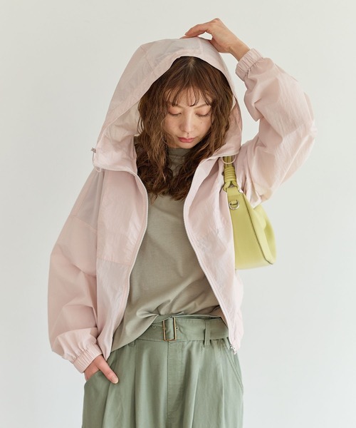 BAYFLOW（ベイフロー）の「シアージップパーカー（ブルゾン・レディース・ホワイト/ピンク/ブラック・FREE）」の14枚目の写真