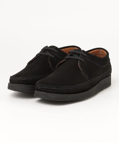 Padmore&Barnes(パドモア&バーンズ)の「WILLOW(モカシン/デッキシューズ・メンズ・ライトベージュ/ブラック・UK7/UK8/UK9)」の2枚目の写真