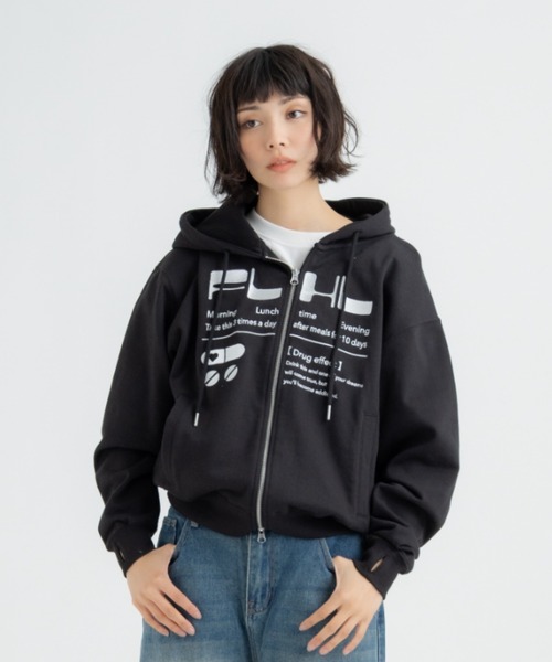 CROPPED EMB LOGO PARKA（パーカー）｜FLUKE HOLIC（フロックホリック