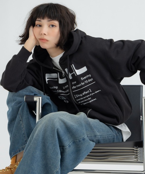 SAM SMITH GLORIA フード付きパーカー セール】CROPPED EMB LOGO PARKA（パーカー）｜FLUKE HOLIC（フロック