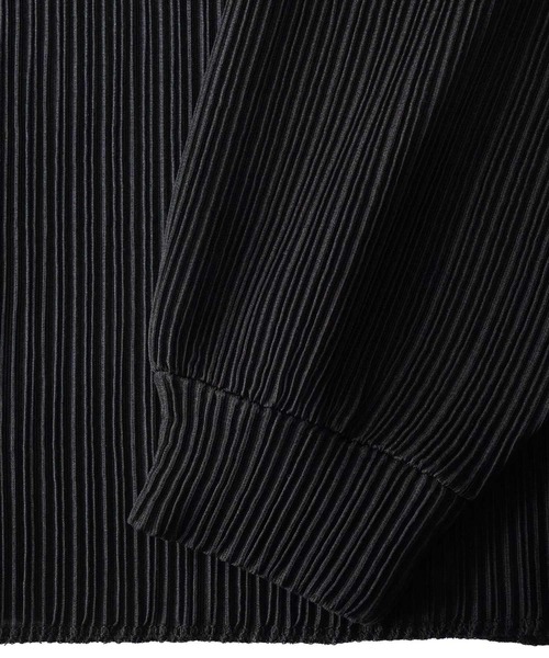SHAREEF（シャリーフ）の「PLEATS L/S PULLOVER（Tシャツ/カットソー・メンズ・ブラック/グリーン・1/2）」の7枚目の写真