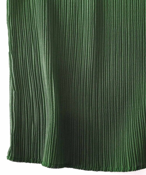 SHAREEF（シャリーフ）の「PLEATS L/S PULLOVER（Tシャツ/カットソー・メンズ・ブラック/グリーン・1/2）」の11枚目の写真