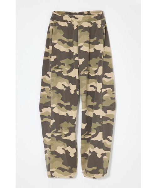 MOUSSY（マウジー）の「【セットアップ対応】【新色：カモフラージュ登場】CURVE LINE SWEAT PANTS / カーブラインスウェットパンツ（スウェットパンツ・レディース・杢グレー/グリーン系その他2・1/2）」の10枚目の写真