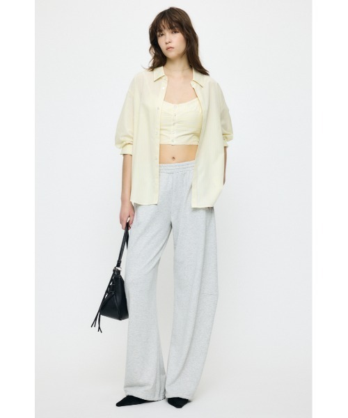 MOUSSY（マウジー）の「【セットアップ対応】【新色：カモフラージュ登場】CURVE LINE SWEAT PANTS / カーブラインスウェットパンツ（スウェットパンツ・レディース・杢グレー/グリーン系その他2・1/2）」の12枚目の写真