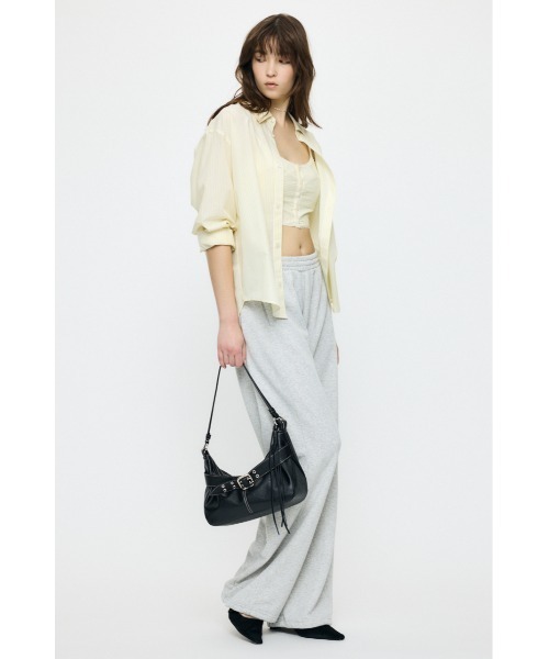 MOUSSY（マウジー）の「【セットアップ対応】【新色：カモフラージュ登場】CURVE LINE SWEAT PANTS / カーブラインスウェットパンツ（スウェットパンツ・レディース・杢グレー/グリーン系その他2・1/2）」の13枚目の写真