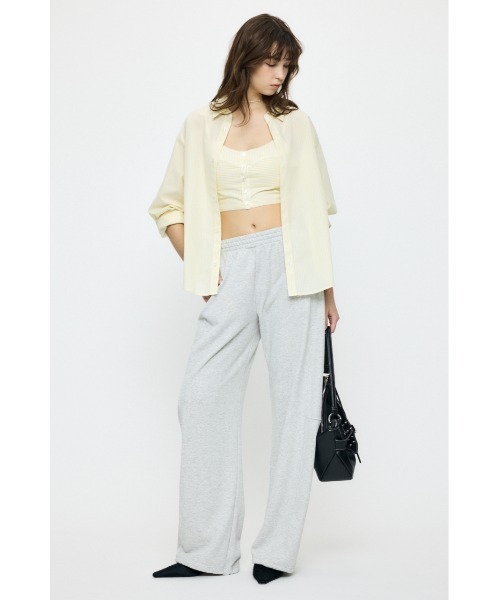 MOUSSY（マウジー）の「【セットアップ対応】【新色：カモフラージュ登場】CURVE LINE SWEAT PANTS / カーブラインスウェットパンツ（スウェットパンツ・レディース・杢グレー/グリーン系その他2・1/2）」の14枚目の写真