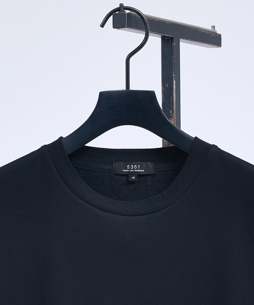 5351 POUR LES HOMMES（ゴーサンゴーイチプールオム）の「レイヤード スタッズ 半袖Tシャツ（Tシャツ/カットソー・メンズ・ブラック/ホワイト・48/46/44/50）」の5枚目の写真