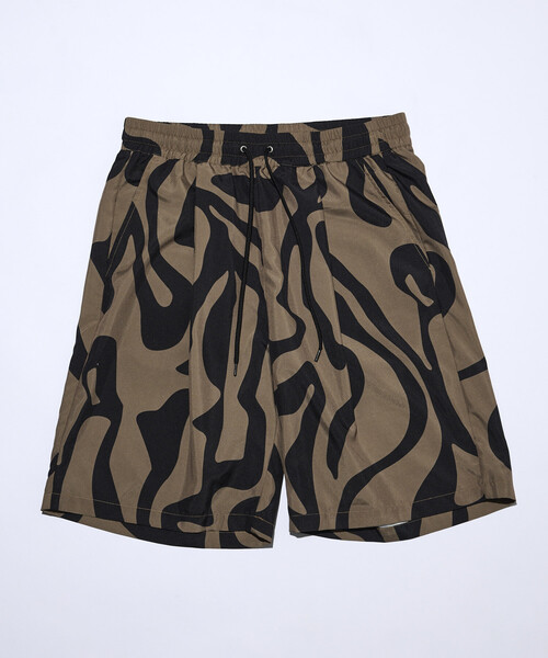 Firsthand（ファーストハンド）の「Firsthand/ファーストハンド パターン イージーショーツ / 総柄デザインショートパンツ / セットアップ対応（その他パンツ・メンズ・ホワイト系その他/ブラック系その他/ホワイト/ベージュ/ブラック/レオパード/ライトグリーン/ブラウン・LARGE/MEDIUM）」の10枚目の写真