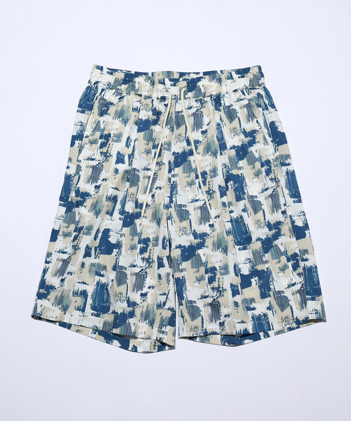 Firsthand（ファーストハンド）の「Firsthand/ファーストハンド パターン イージーショーツ / 総柄デザインショートパンツ / セットアップ対応（その他パンツ・メンズ・ホワイト系その他/ブラック系その他/ホワイト/ベージュ/ブラック/レオパード/ライトグリーン/ブラウン・LARGE/MEDIUM）」の14枚目の写真