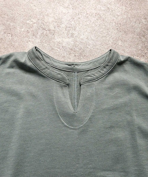 SELECT LEVERY(セレクトリベリー)の「天竺キーネックフレンチスリーブTシャツ(Tシャツ/カットソー・レディース・ブラック/ピンク/アイボリー・MEDIUM)」の10枚目の写真