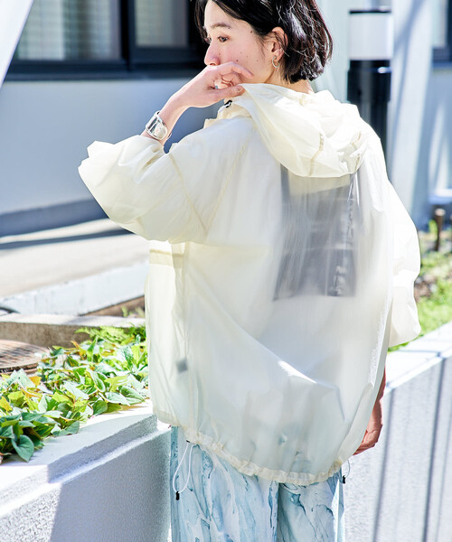 【clore＋】Airy Soft-Sheer Blouson ホワイト CLORE＋ クロレ Airy Soft-Sheer Blouson - メルカリ