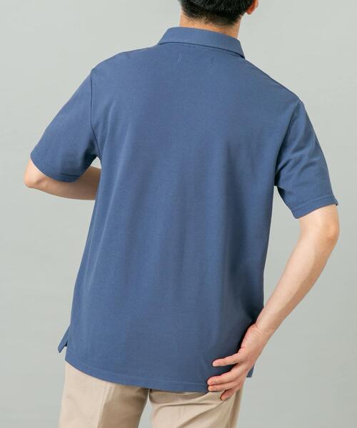 URBAN RESEARCH ROSSO MEN(アーバンリサーチロッソメン)の「『抗菌 / 防臭』『XLサイズあり』ハイパフォーマンス鹿の子ポロシャツ(ポロシャツ・メンズ・ネイビー/ホワイト/ブラウン/グレー/ブルー/ライトブルー/カーキ/ブラック・X-LARGE/LARGE/MEDIUM/SMALL)」の20枚目の写真