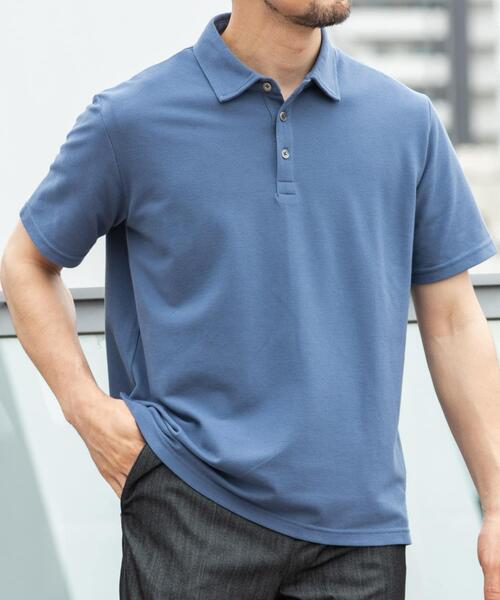 URBAN RESEARCH ROSSO MEN(アーバンリサーチロッソメン)の「『抗菌 / 防臭』『XLサイズあり』ハイパフォーマンス鹿の子ポロシャツ(ポロシャツ・メンズ・ネイビー/ホワイト/ブラウン/グレー/ブルー/ライトブルー/カーキ/ブラック・X-LARGE/LARGE/MEDIUM/SMALL)」の22枚目の写真