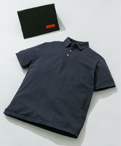 URBAN RESEARCH ROSSO MEN（アーバンリサーチロッソメン）の「『XLサイズあり』ハイパフォーマンス鹿の子ポロシャツ（ポロシャツ・メンズ・ネイビー/ホワイト/ブラウン/グレー/ブルー/ライトブルー/カーキ/ブラック・X-LARGE/LARGE/MEDIUM/SMALL）」の7枚目の写真