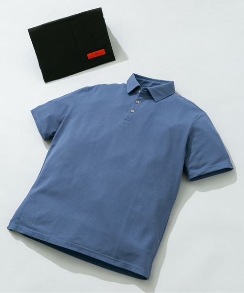 URBAN RESEARCH ROSSO MEN（アーバンリサーチロッソメン）の「『XLサイズあり』ハイパフォーマンス鹿の子ポロシャツ（ポロシャツ・メンズ・ネイビー/ホワイト/ブラウン/グレー/ブルー/ライトブルー/カーキ/ブラック・X-LARGE/LARGE/MEDIUM/SMALL）」の8枚目の写真