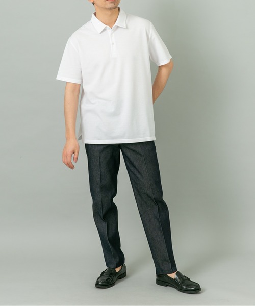 URBAN RESEARCH ROSSO MEN（アーバンリサーチロッソメン）の「『XLサイズあり』ハイパフォーマンス鹿の子ポロシャツ（ポロシャツ・メンズ・ネイビー/ホワイト/ブラウン/グレー/ブルー/ライトブルー/カーキ/ブラック・X-LARGE/LARGE/MEDIUM/SMALL）」の12枚目の写真