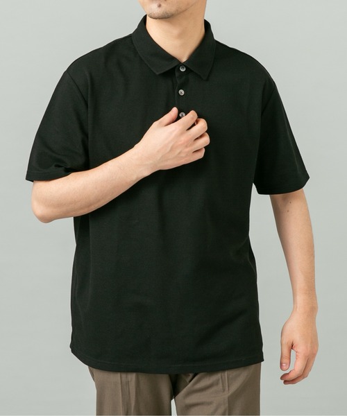 URBAN RESEARCH ROSSO MEN（アーバンリサーチロッソメン）の「『XLサイズあり』ハイパフォーマンス鹿の子ポロシャツ（ポロシャツ・メンズ・ネイビー/ホワイト/ブラウン/グレー/ブルー/ライトブルー/カーキ/ブラック・X-LARGE/LARGE/MEDIUM/SMALL）」の13枚目の写真