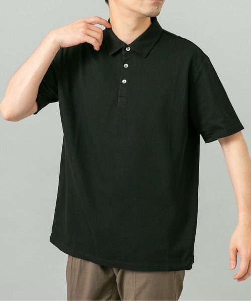 URBAN RESEARCH ROSSO MEN（アーバンリサーチロッソメン）の「『XLサイズあり』ハイパフォーマンス鹿の子ポロシャツ（ポロシャツ・メンズ・ネイビー/ホワイト/ブラウン/グレー/ブルー/ライトブルー/カーキ/ブラック・X-LARGE/LARGE/MEDIUM/SMALL）」の14枚目の写真