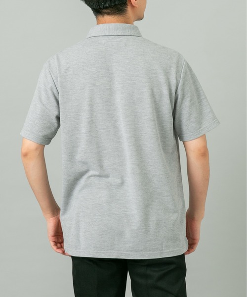 URBAN RESEARCH ROSSO MEN（アーバンリサーチロッソメン）の「『XLサイズあり』ハイパフォーマンス鹿の子ポロシャツ（ポロシャツ・メンズ・ネイビー/ホワイト/ブラウン/グレー/ブルー/ライトブルー/カーキ/ブラック・X-LARGE/LARGE/MEDIUM/SMALL）」の19枚目の写真