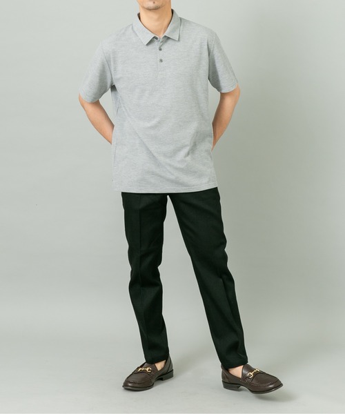 URBAN RESEARCH ROSSO MEN（アーバンリサーチロッソメン）の「『XLサイズあり』ハイパフォーマンス鹿の子ポロシャツ（ポロシャツ・メンズ・ネイビー/ホワイト/ブラウン/グレー/ブルー/ライトブルー/カーキ/ブラック・X-LARGE/LARGE/MEDIUM/SMALL）」の20枚目の写真